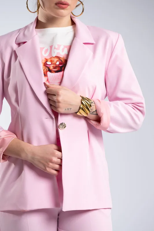 Waisted Suit Gold Button