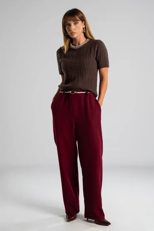 Suit Solid Color Ruffle Sleeve 
