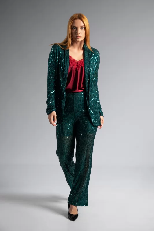 Suit Sequins Green