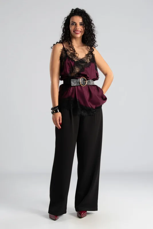 Lingerie Δαντέλα Ασύμμετρο Λάστιχο