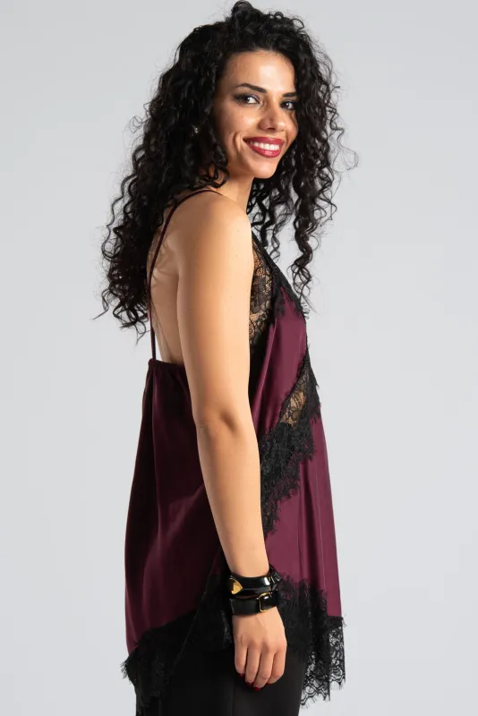 Lingerie Δαντέλα Ασύμμετρο Λάστιχο