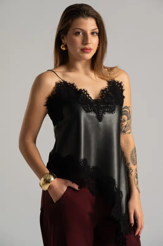 Lingerie Δερματίνη Λεπτομέρειες Δαντέλα