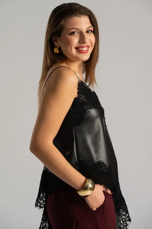 Lingerie Δερματίνη Λεπτομέρειες Δαντέλα