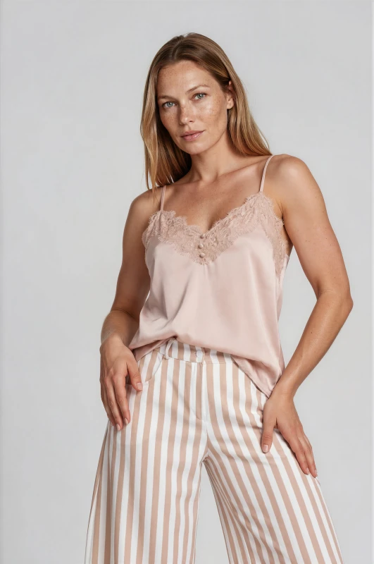 Lingerie Satin Lace Details 
