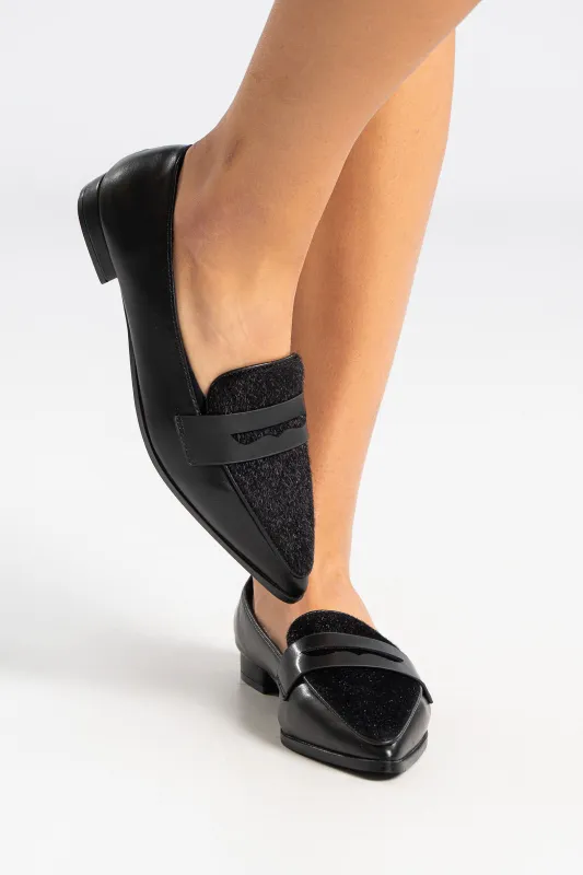 Loafers Δερματίνη Pony Skin Λεπτομέρεια