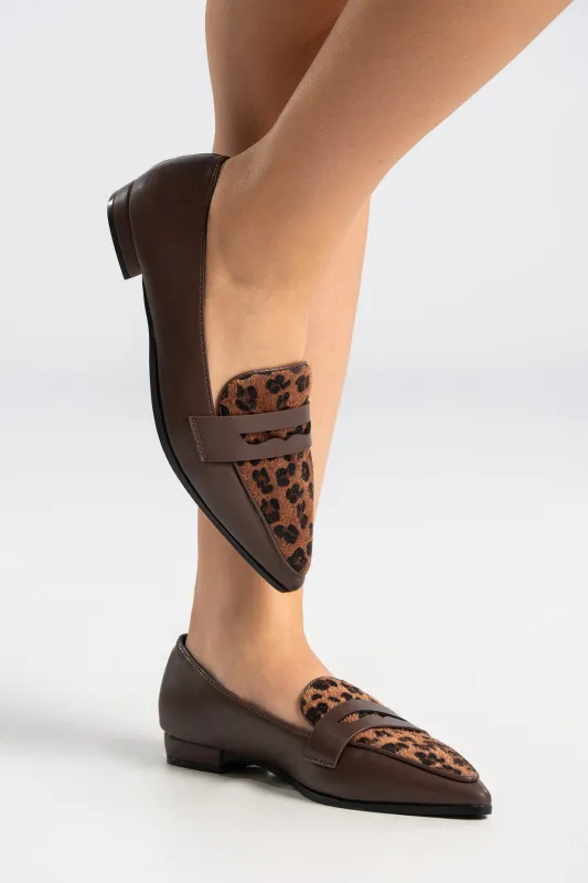 Loafers Δερματίνη Pony Skin Λεπτομέρεια