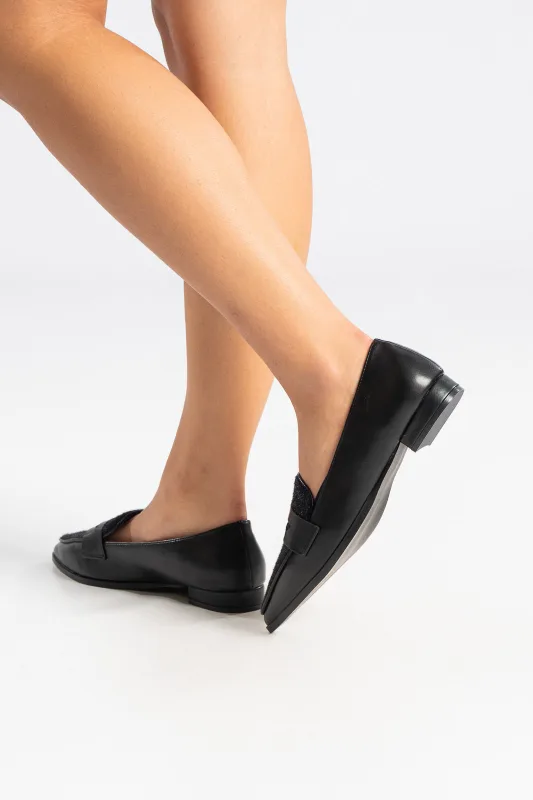 Loafers Δερματίνη Pony Skin Λεπτομέρεια