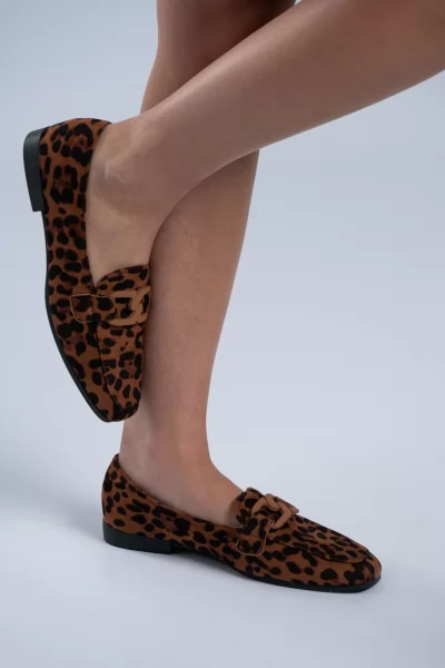 Loafers Σουέτ Leopar Print