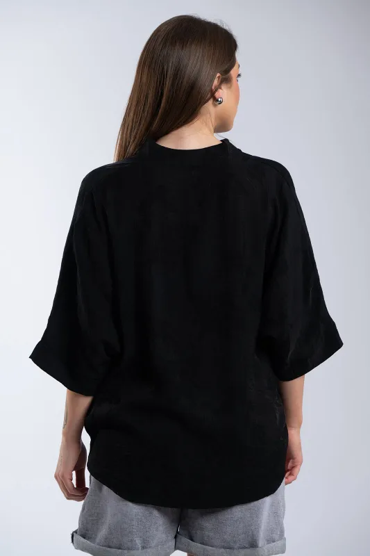 Loose-Fit Minimalist Blouse