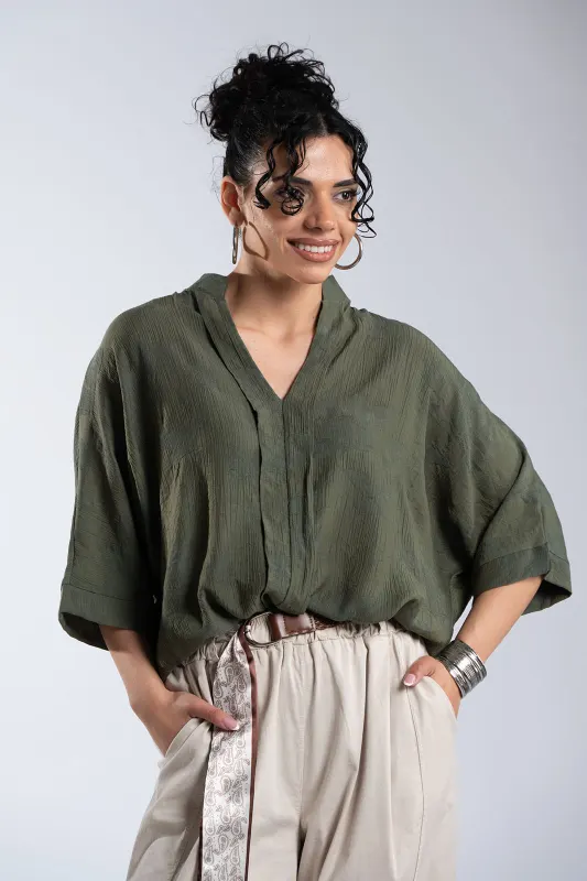 Loose Μπλούζα Minimal Γραμμή