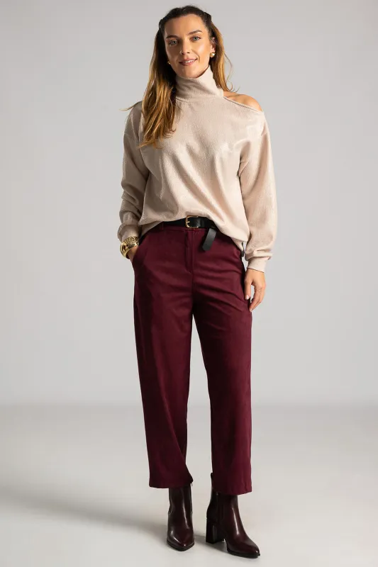 Lurex Blouse One Shoulder 