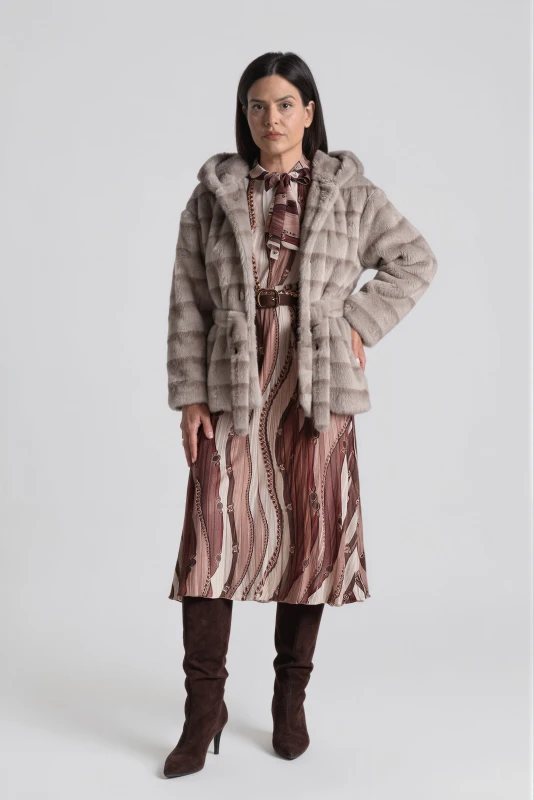 Luxury Fur Coat Belt