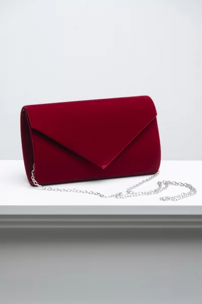Mini Clutch Velvet Cherry
