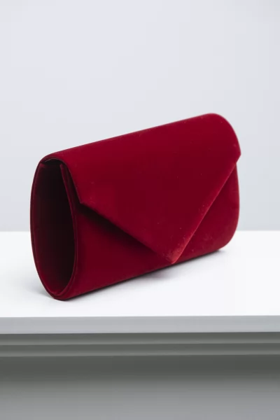 Mini Clutch Velvet Cherry
