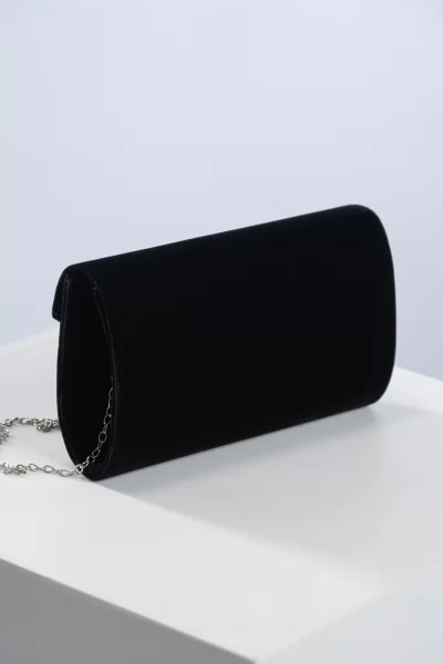 Mini Clutch Velvet Μαύρο
