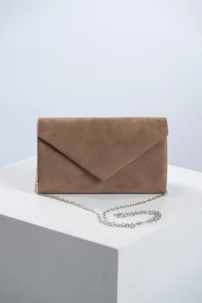 Mini Clutch Velvet Taupe
