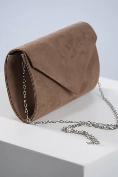 Mini Clutch Velvet Taupe