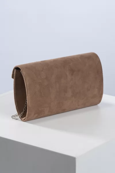 Mini Clutch Velvet Taupe