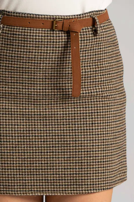 Mini Φούστα Houndstooth