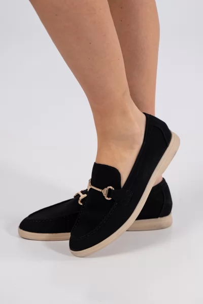 Moccasins Suede Black