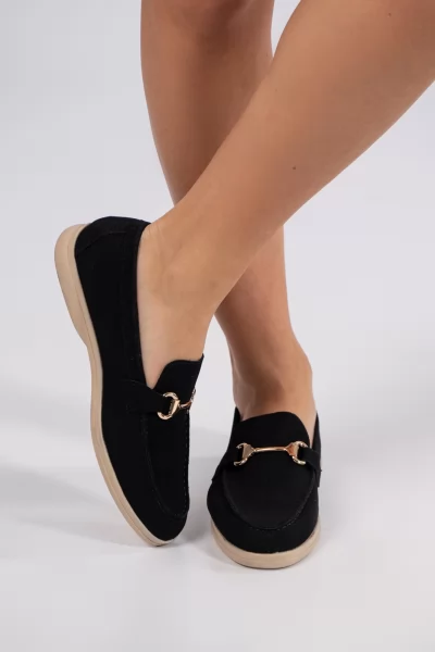 Moccasins Suede Black