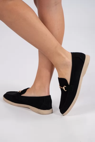 Moccasins Suede Black