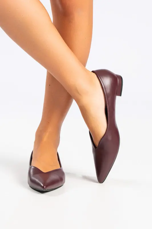Flat Ballet Shoes Leatherette 