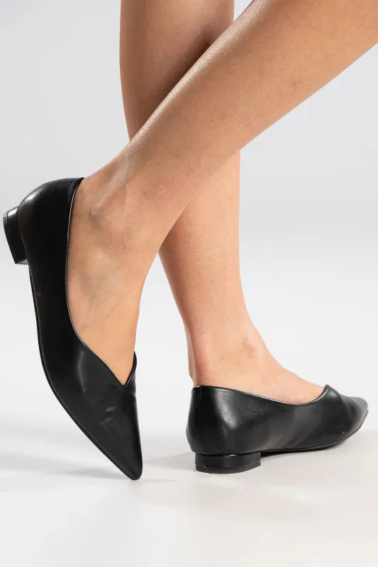 Flat Ballet Shoes Leatherette 