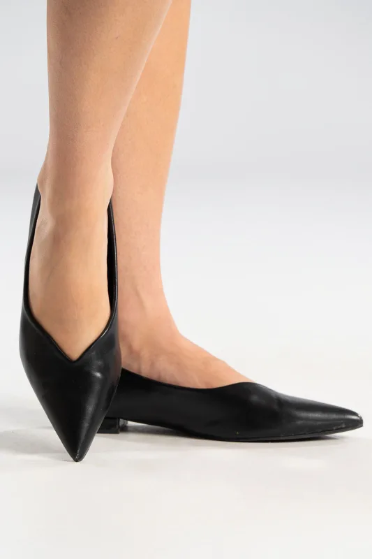 Flat Ballet Shoes Leatherette 
