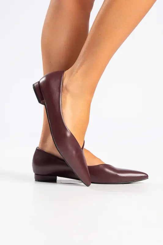 Flat Ballet Shoes Leatherette 
