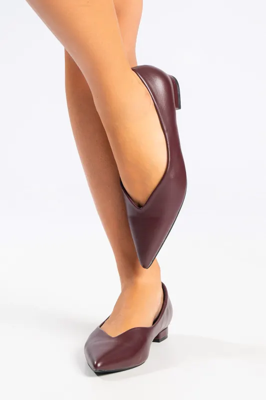 Flat Ballet Shoes Leatherette 