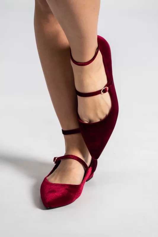 Ballerinas Velvet Pointed