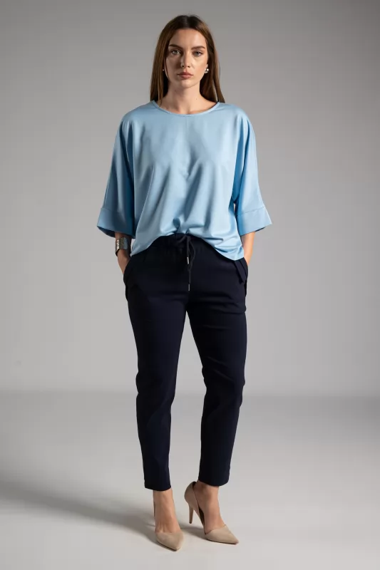 Blouse 3/4 Sleeves Batwing Sleeves