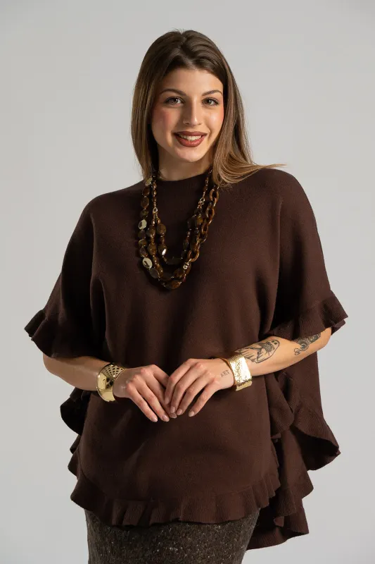 Blouse 3/4 Sleeves Ruffles