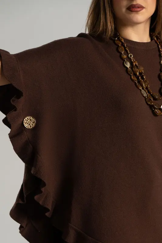 Blouse 3/4 Sleeves Ruffles