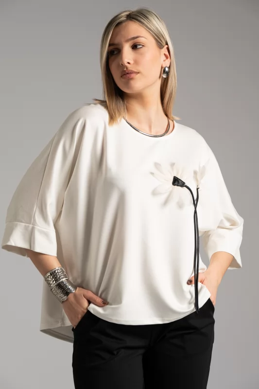 Blouse 3D flower