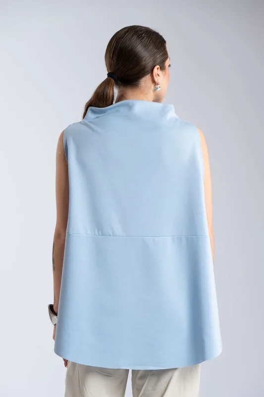 Asymmetrical Sleeveless Blouse 