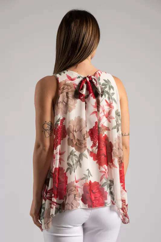Blouse Sleeveless Berries