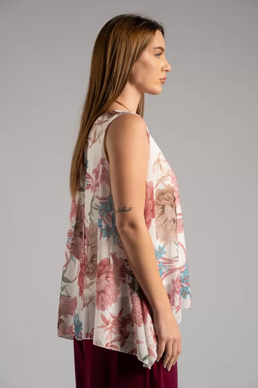 Blouse Sleeveless Berries
