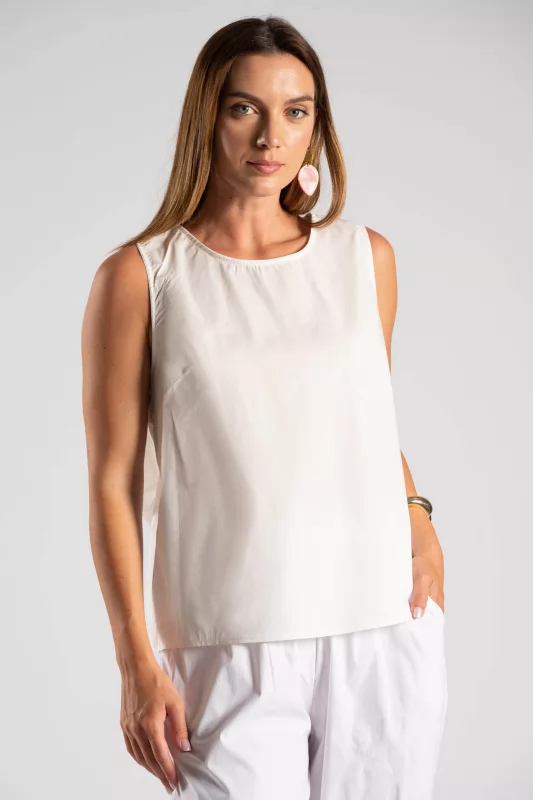 Blouse Sleeveless Bow