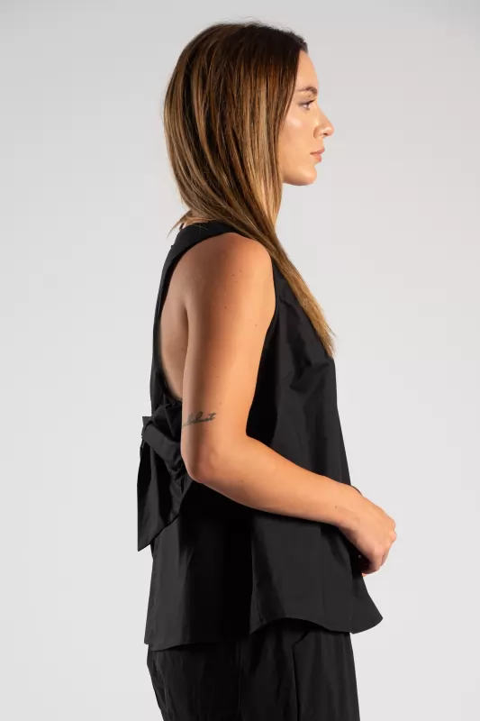 Blouse Sleeveless Bow