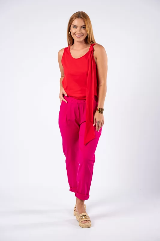 Blouse Sleeveless Red