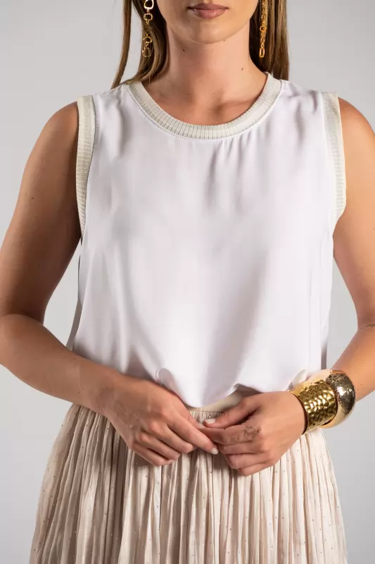 Μπλούζα Αμάνικη Lurex