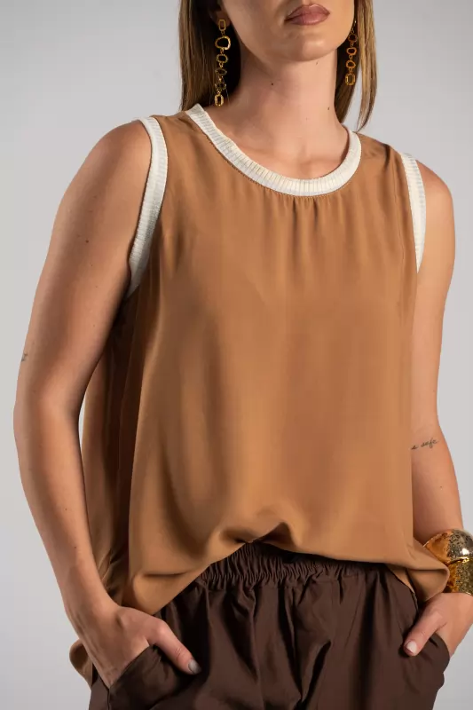Μπλούζα Αμάνικη Lurex