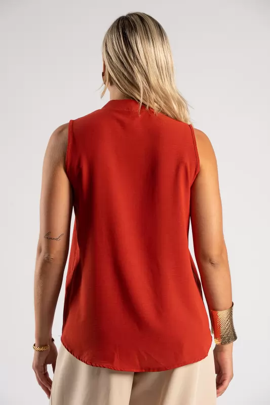 Blouse Mao Sleeveless 