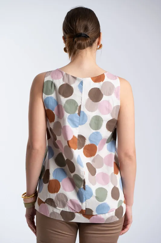 Μπλούζα Αμάνικη Μεγάλα Πουά