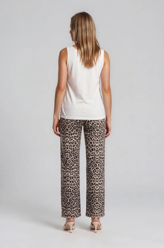Blouse Sleeveless Solid-Color 