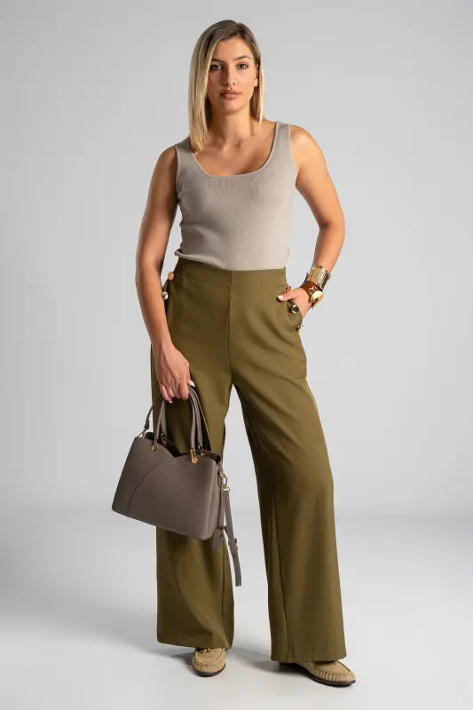 Blouse Sleeveless Knitted Plain
