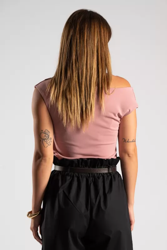 Blouse Sleeveless Drape