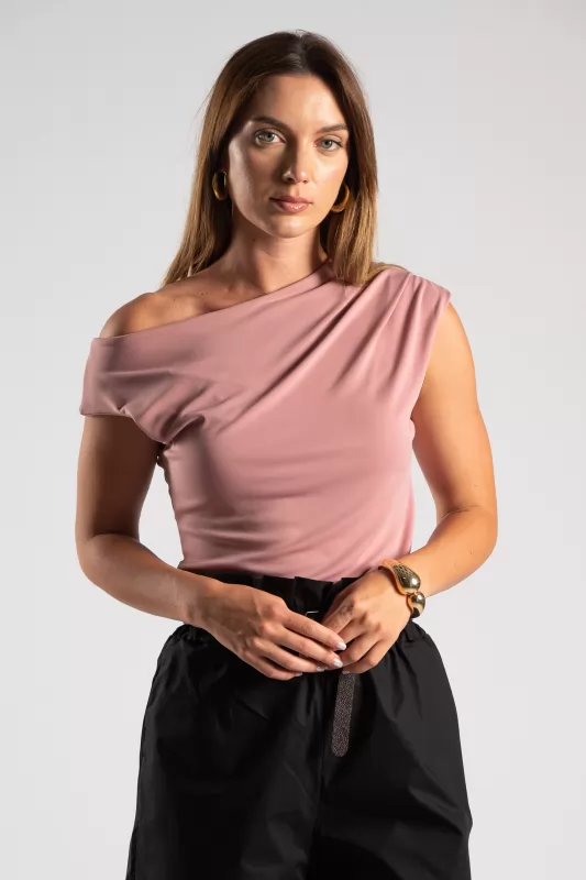 Blouse Sleeveless Drape